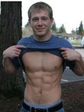 Studly guy Tommy D is very proud of his muscle body and shows his torso eagerly