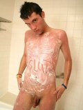 Zakk bfcollection invites us to join him in a shower where he soaps every inch of his smooth body