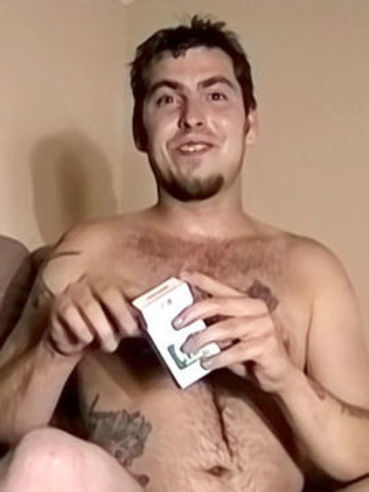 Gay dude Brad is masturbating cock and shooting the lavish loads of cum shot